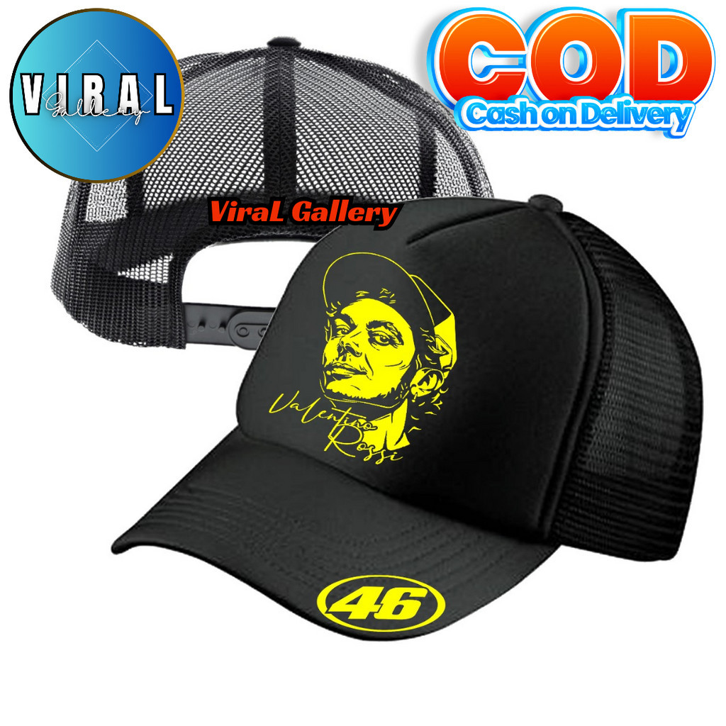 ViraL Gallery Topi Trucker VALENTINO ROSSI - Topi Distro VALENTINO ROSSI Logo - Topi VALENTINO ROSSI