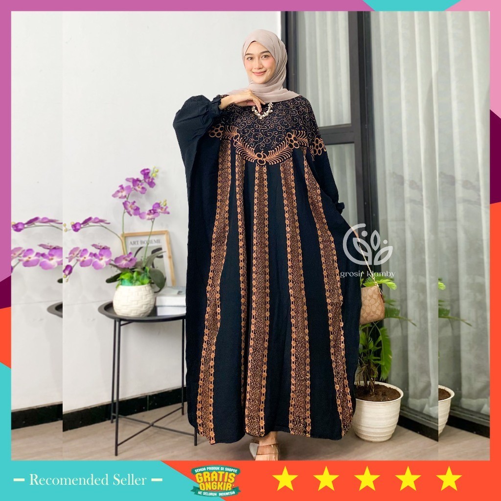 Baju Lebaran Kekinian Style Keren Murah Idul Fitri Terbaru bahan Bagus / Kaftan Aleksandria Ubud Sup