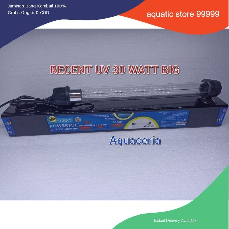 Lampu UV Filter kolam RECENT UV 30 Watt BIG STERILIZER