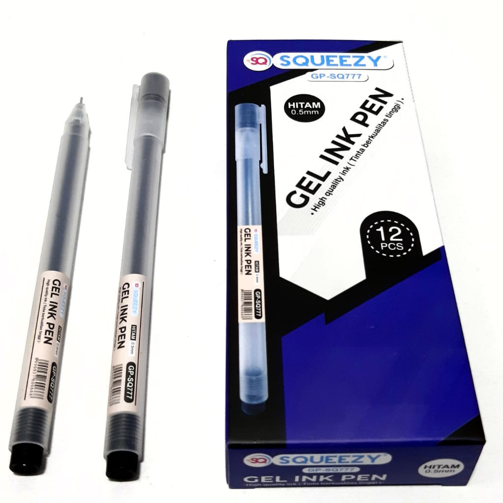 

Harga Grosir ( 1Dus/12Kotak/144pcs ) Pulpen Gel GP-SQ777 0.5mm