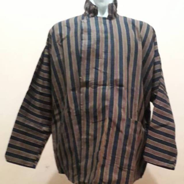 LURIK JAWA READY BAJU ADAT JAWA SURJAN PRIA SORJAN LURIK BESAR JUMBO M L XL XXL 3XL 4XL - M