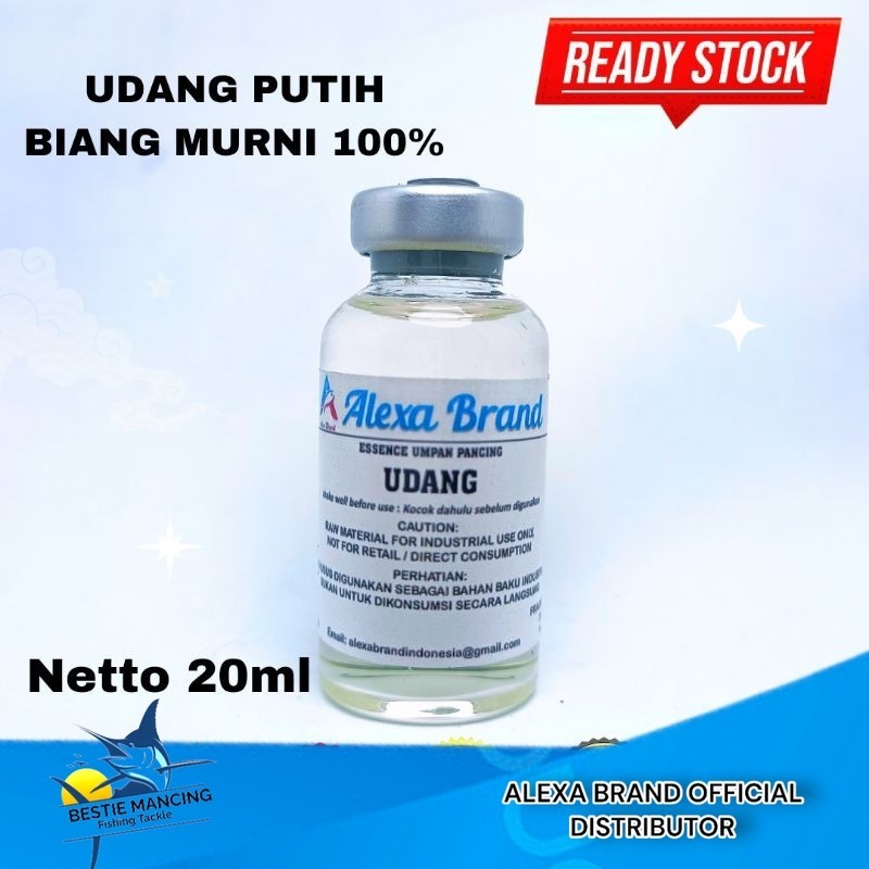 Essen Udang biang murni 100% - esen udang bening- Alexa Brand udang - umpan pancing