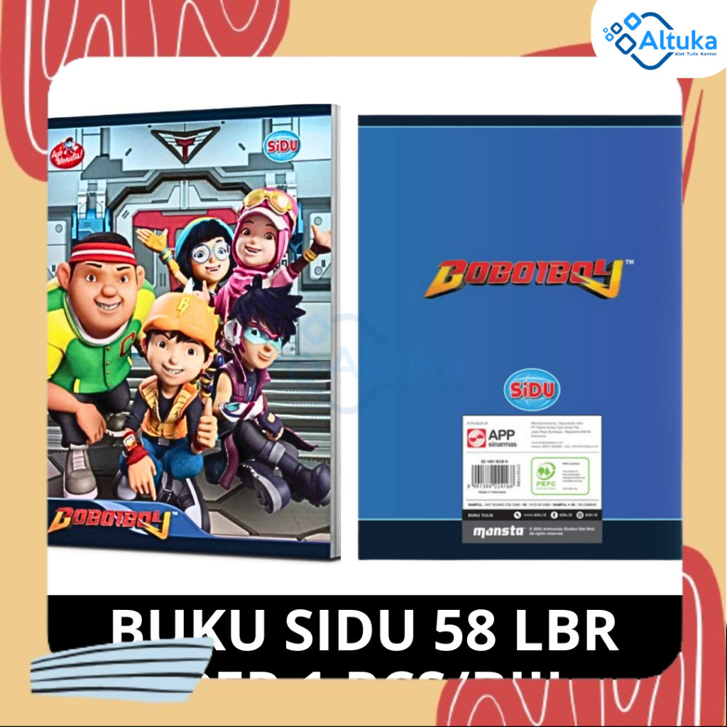 

(1Pcs) Buku Tulis / Buku Sekolah Isi 58 lembar Sinar Dunia / SIDU