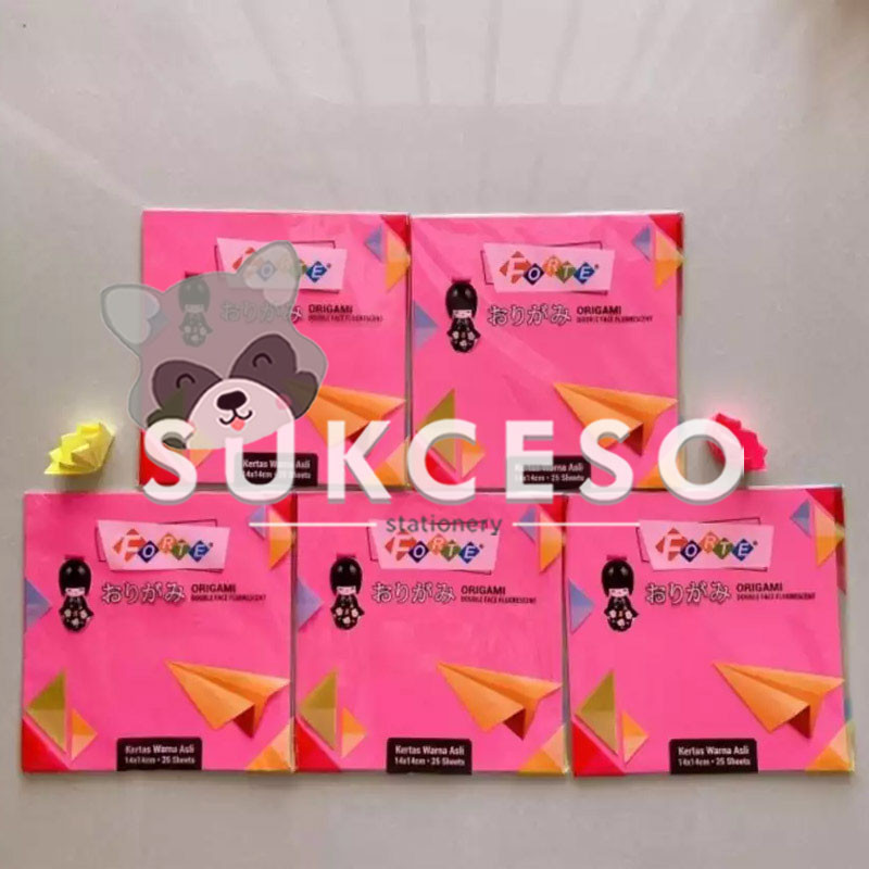 

Forte Origami Double Side isi 25 14x14 Kertas Warna Kecil
