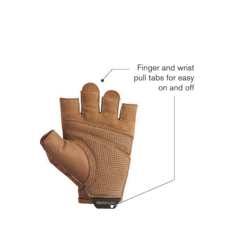 Harbinger Unisex Pro Gloves 2.0 Tan - Medium