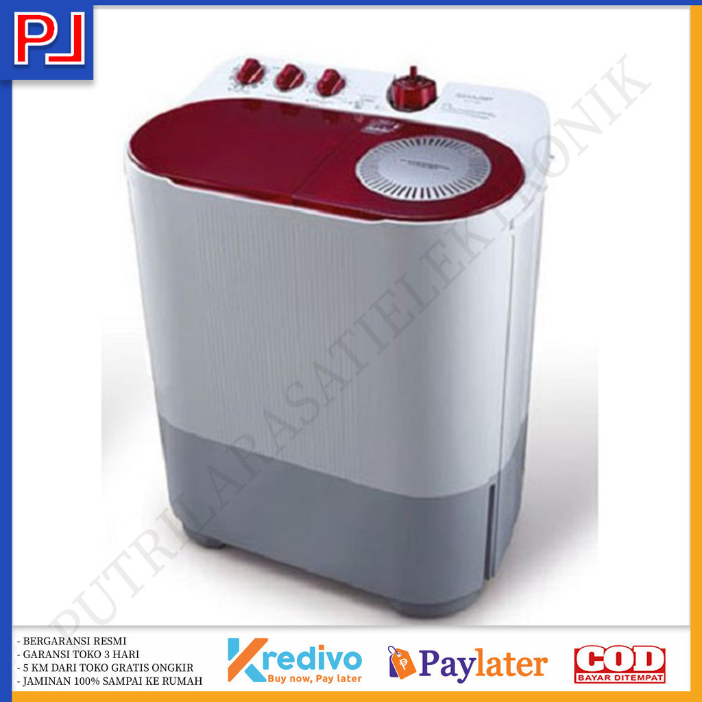 MESIN CUCI 2 TABUNG SHARP EST77DA 7KG KHUSUS BANDUNG, JAKARTA & JAWABARAT