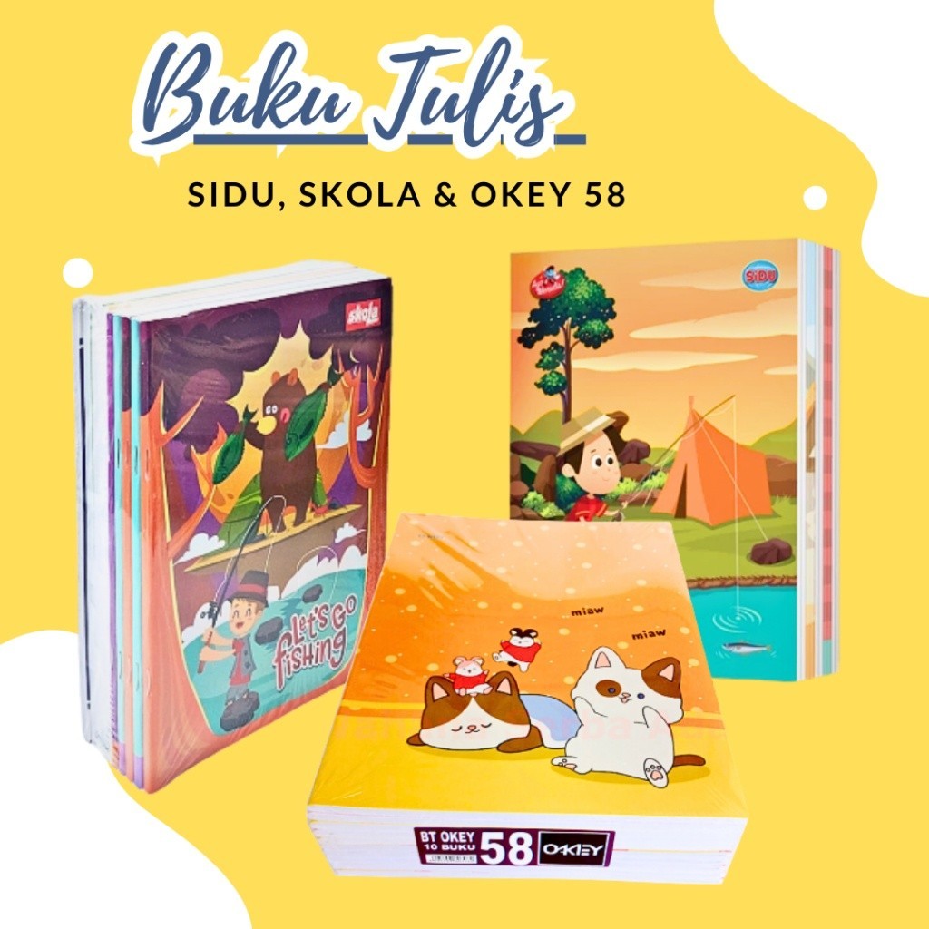 

(10pcs) Buku Tulis SIDU 58 Lembar Sinar Dunia