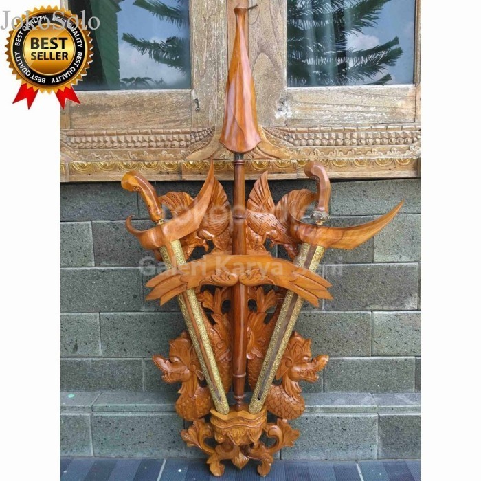 

Blawong Keris Ukiran Model Naga & Burung Garuda Coklat Muda murah