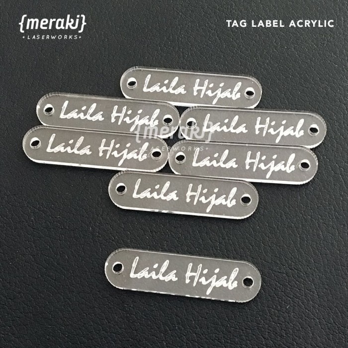 

Label Tag Acrylic / Label Akrilik / Label tag Hijab /Label Tag Jilbab