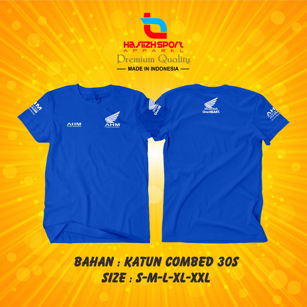 KAOS BAJU AHM PT ASTRA HONDA MOTOR LOGO PREMIUM