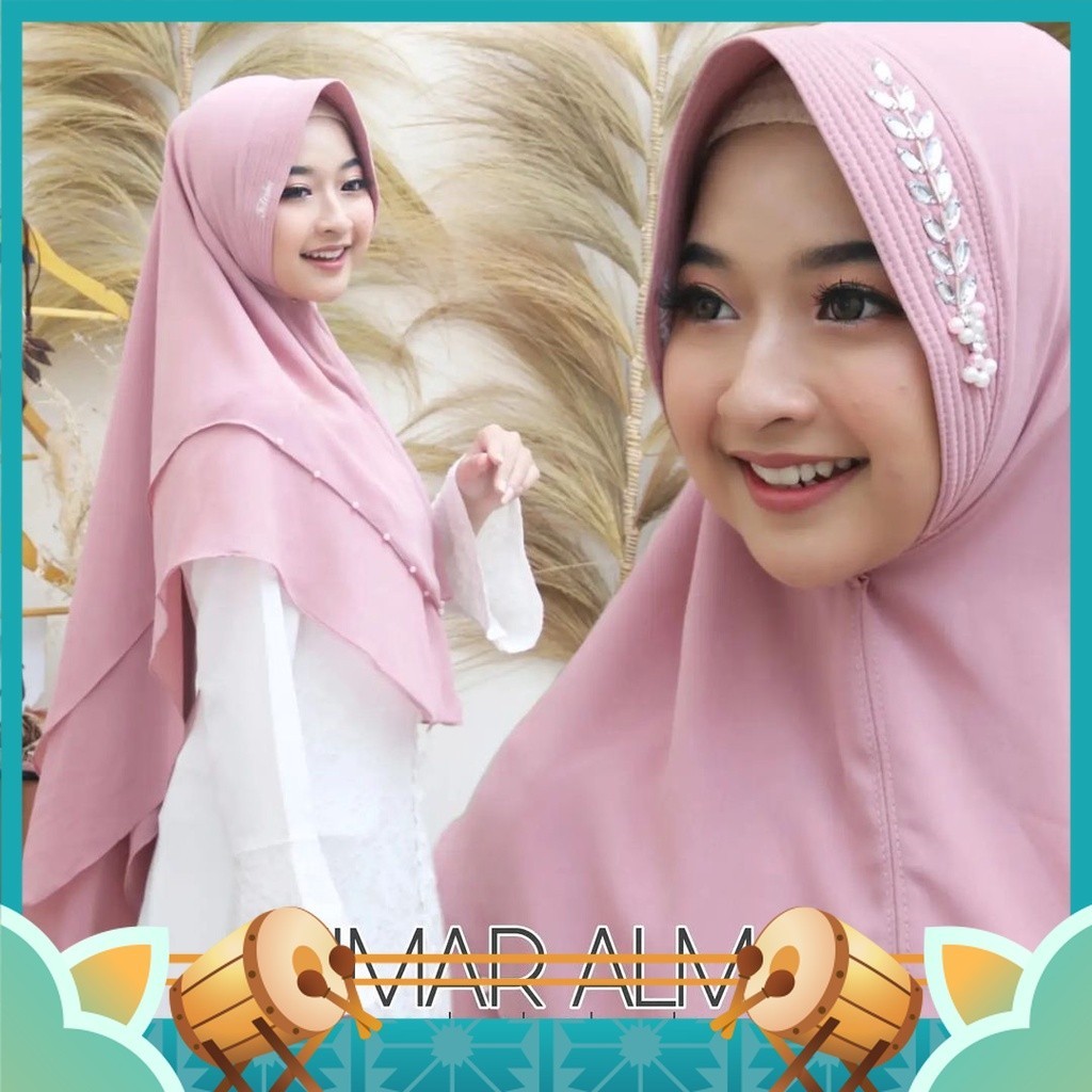 Fashion Wanita Muslimah Muslim Keren Kekinian Hijab Murah Khimar Lembut / PROMO  KHIMAR FELISHA D AL