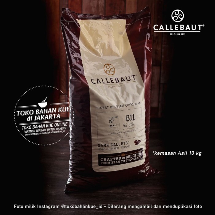 

Callebaut 811 NV 54,5 250gr Dark Couverture Chocolate Cokelat 811NV