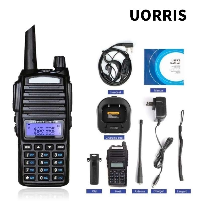 HT UV 82 PRO 82 HT handy talky 8 watt dualband vhf uhf bergaransi jarak jauh 100KM