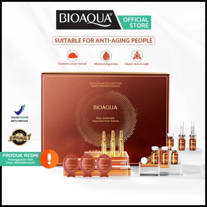 BIOAQUA Roe Caviar Polypeptide Moisturizing Essence Set