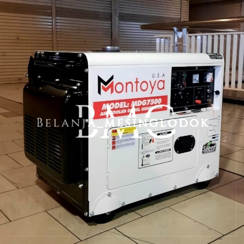 Genset Silent Diesel Solar 5000 Watt Montoya MDG 7500 USA Technology