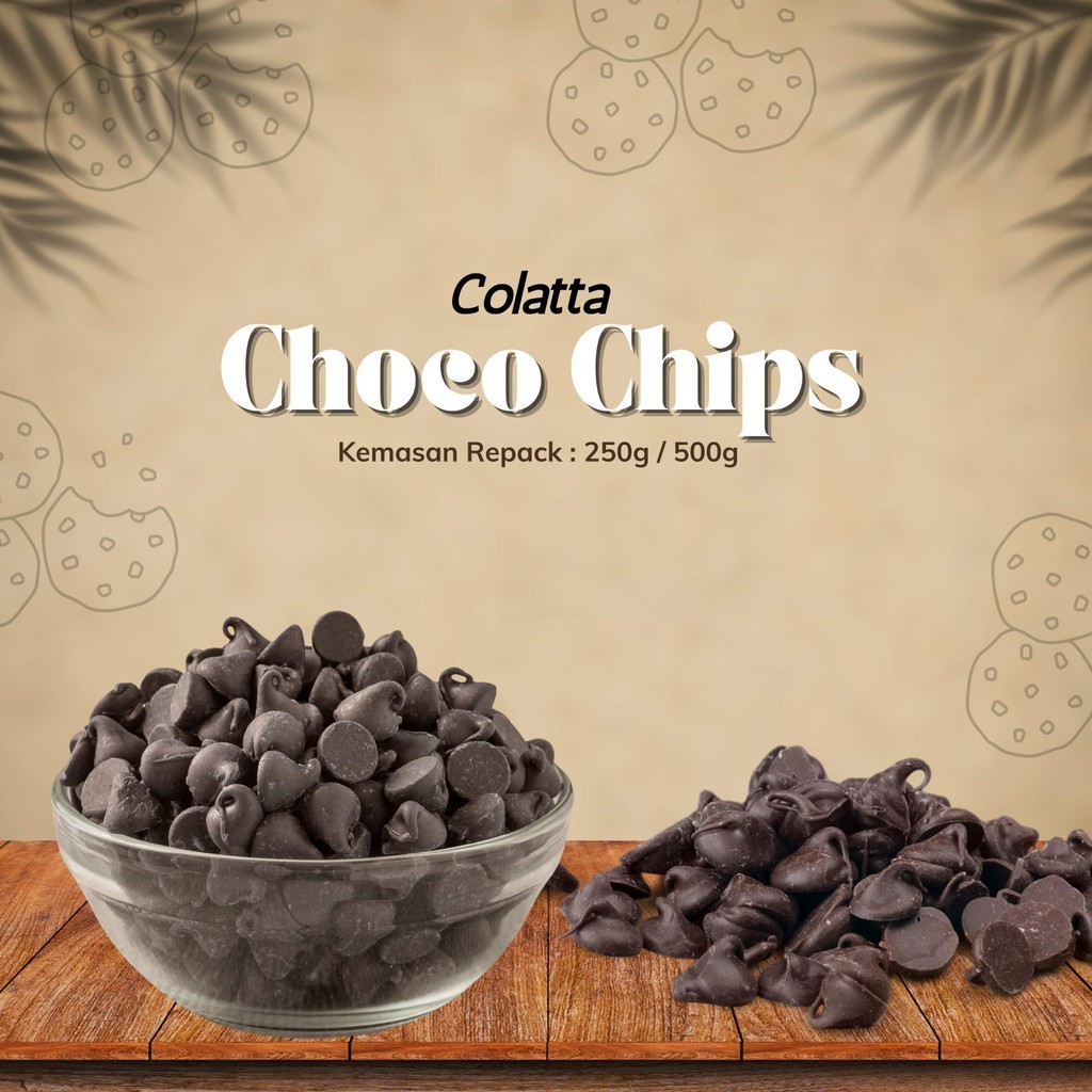 

Colatta Choco Chips / Choco Chips Cokelat Colatta / Choco Chips Repack 250/500gr / Choco Chips Cokelat /Choco Chips Cokelat Repack