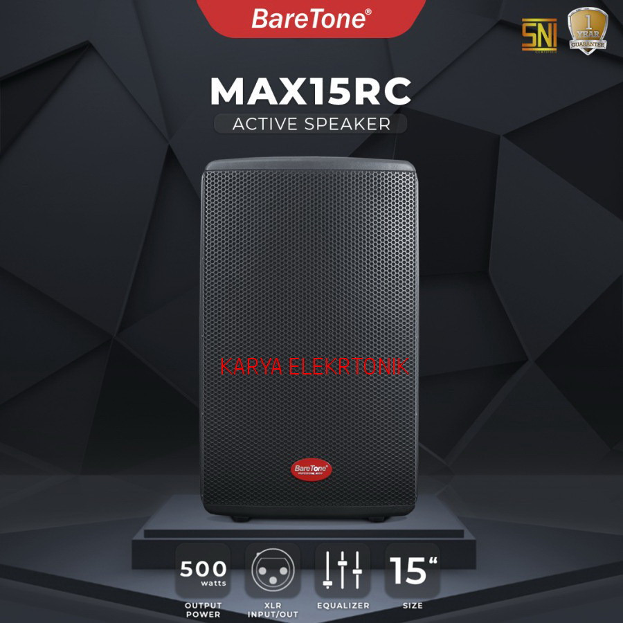PROMO TERBARU Speaker Aktif Baretone MAX 15RC/ MAX15RC (1 unit )
