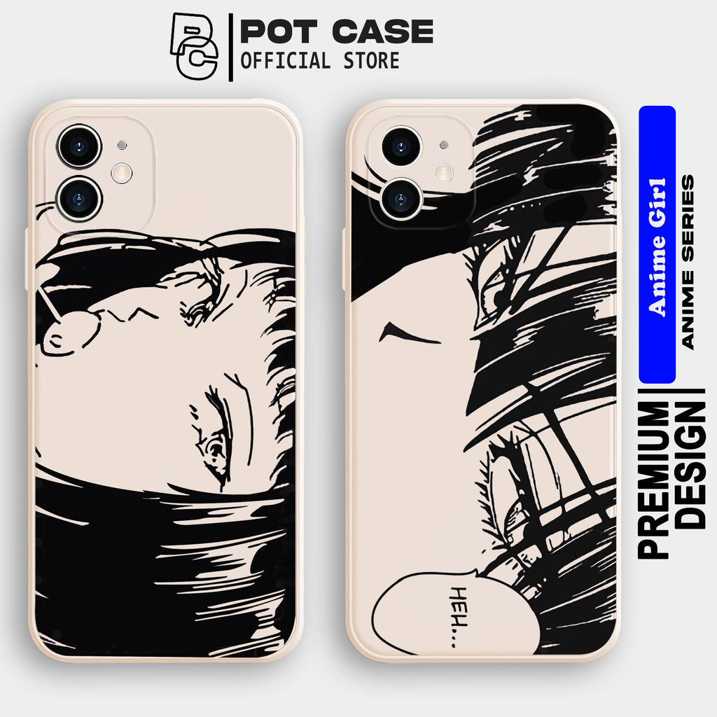 Case Oppo A5S A74 A57 A16 A16K A76 A17 A12 A3S A17K A53 RENO 5 F1S F11 PO166 Anime Girl Softcase Sil