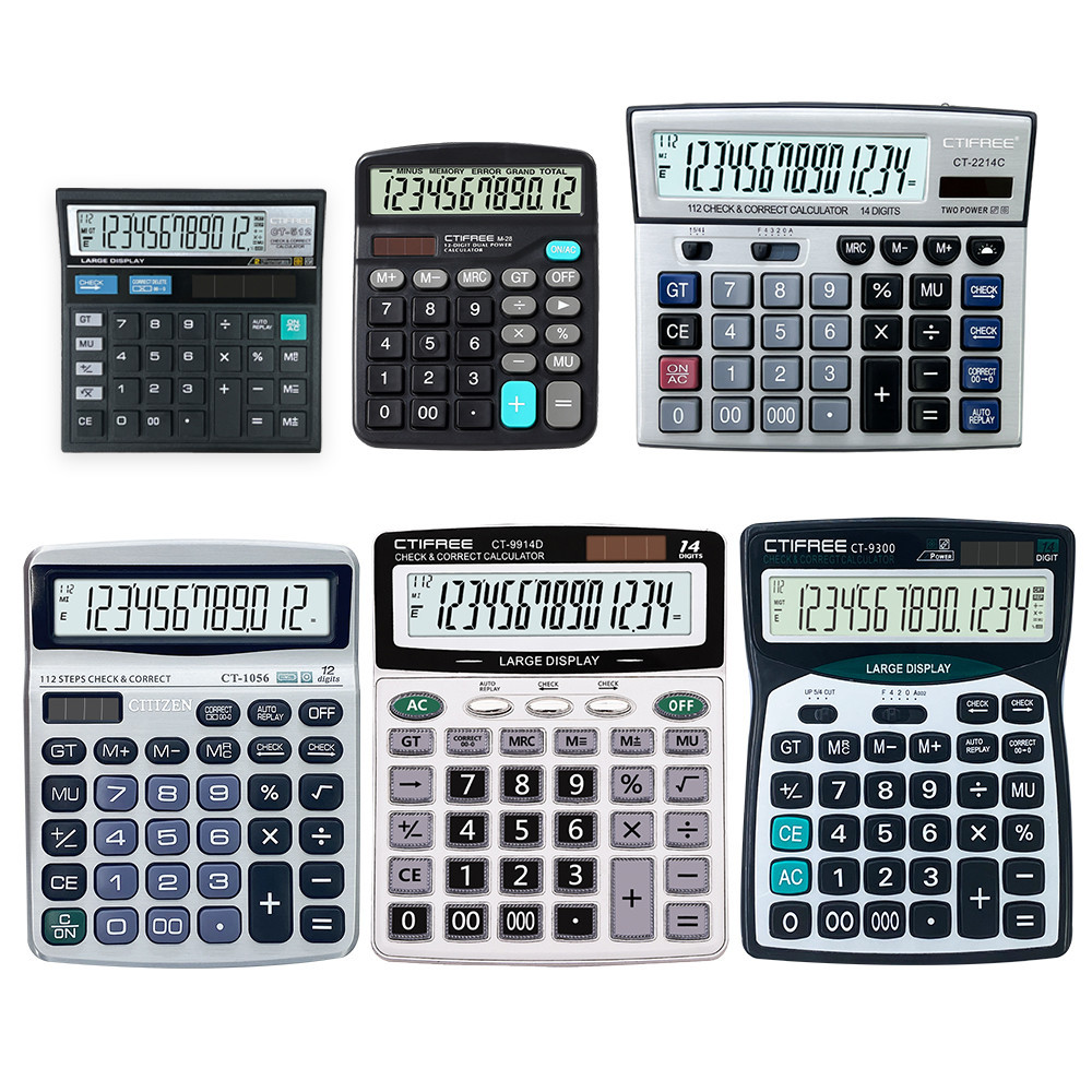 

Kalkulator elektronik keuangan Derect pabrikan tampilan 12 14 digit sederhana kalkulator dengan CT-9300 CE