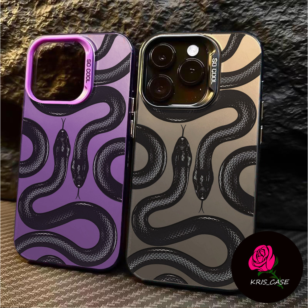 Casing Ponsel IMD Matte Kualitas Tinggi King Cobra Populer  cocok untuk Redmi A1 8 9 9A 9C 10 10C 12