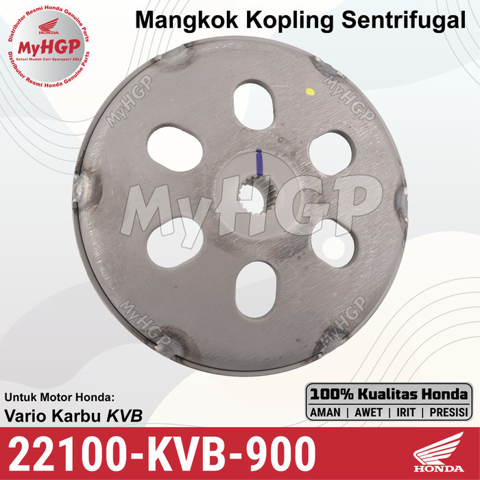 22100KVB900 - Outer Comp Clutch - Mangkok Kopling Ganda Sentrifugal Vario Karburator 22100-KVB-900 2