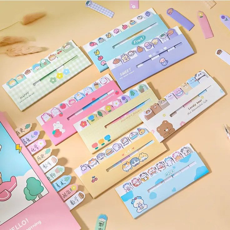 

[FP] Isi 120 Sticky Note mini Memo Pad Tempel Lucu Catatan Buku Notes Tempel 120 Lembar kertas note tempel mini alat tulis