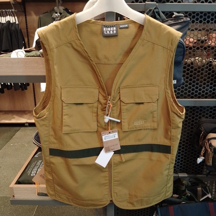 EIGER ROMPI PRIA CAMFEST MULTIPOCKET VEST - BROWN