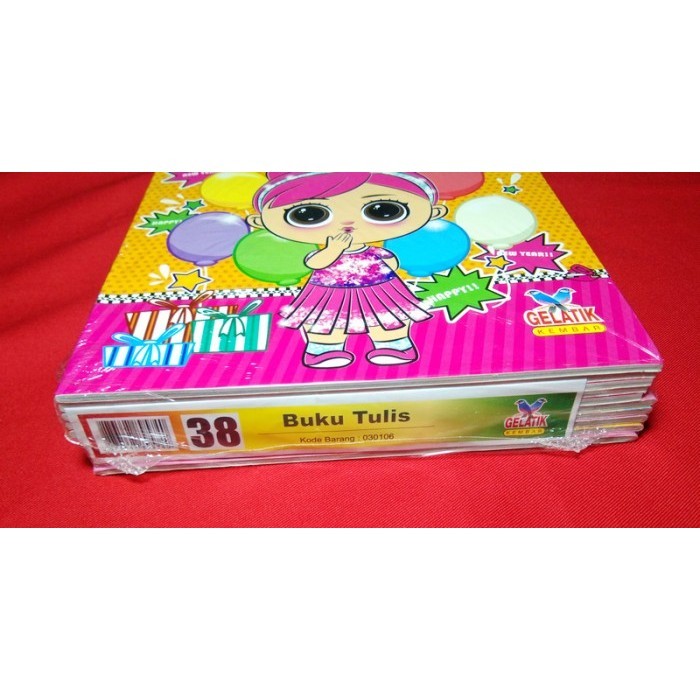 

Gelatik Kembar Buku Tulis 38 lbr 1 Pack - 10 Pcs