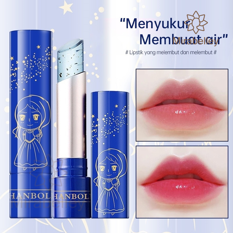 COD⚡ HANBOLI 24k Gold Lip Balm Rose Oil Pelembab Bibir Berubah Warna Lipstik Nourishing Lipbalm Mois