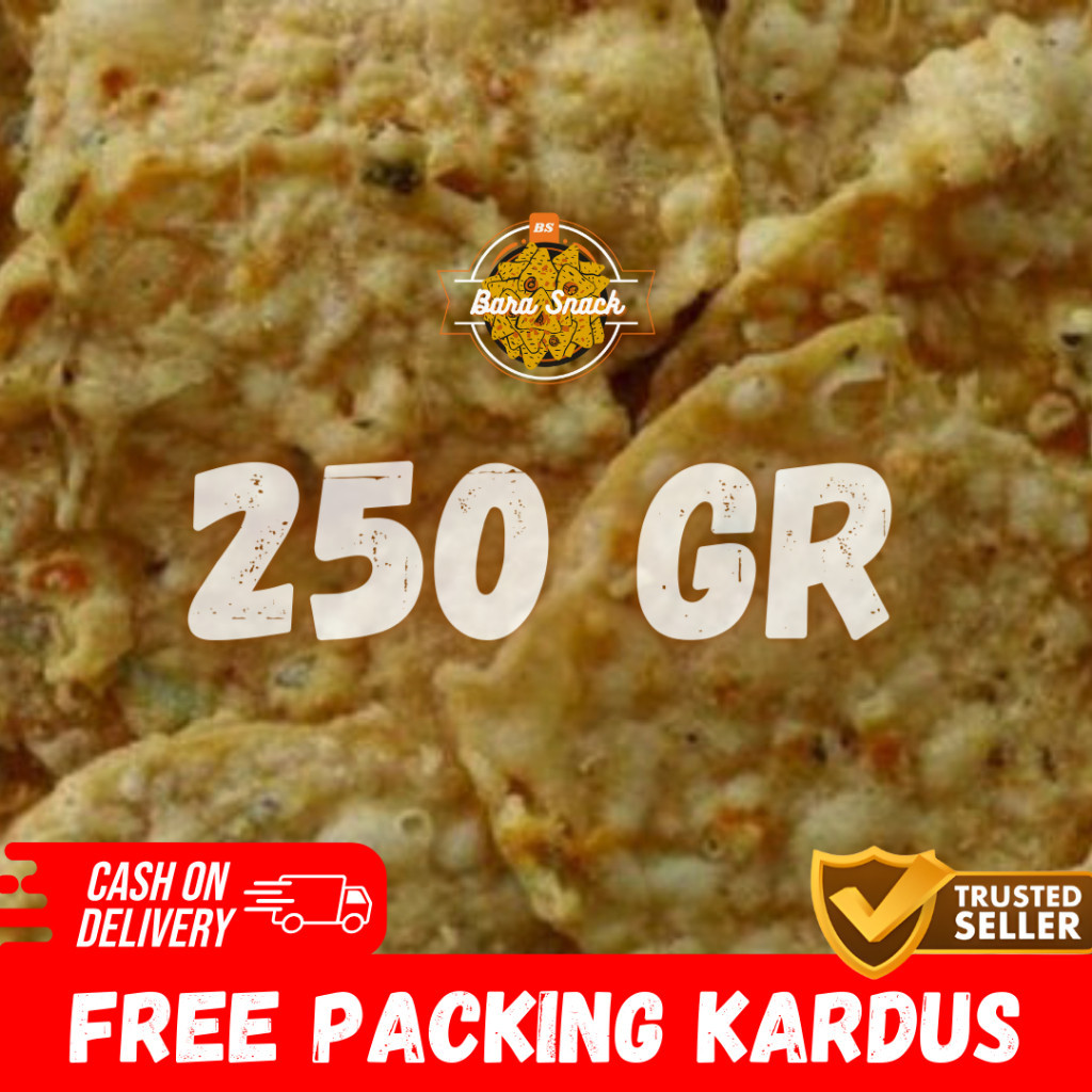 

[ 250gr ] Keripik Tempe Murni Tepung Crispy & Gurih ( Free Packing Kardus ) / Camilan Snack Kiloan Murah -K