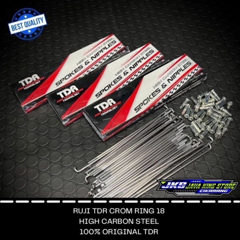 Jari jari TDR racing RX king ring 18 depan belakang ring 18 ruji Rx king rxking rxs scorpio Original
