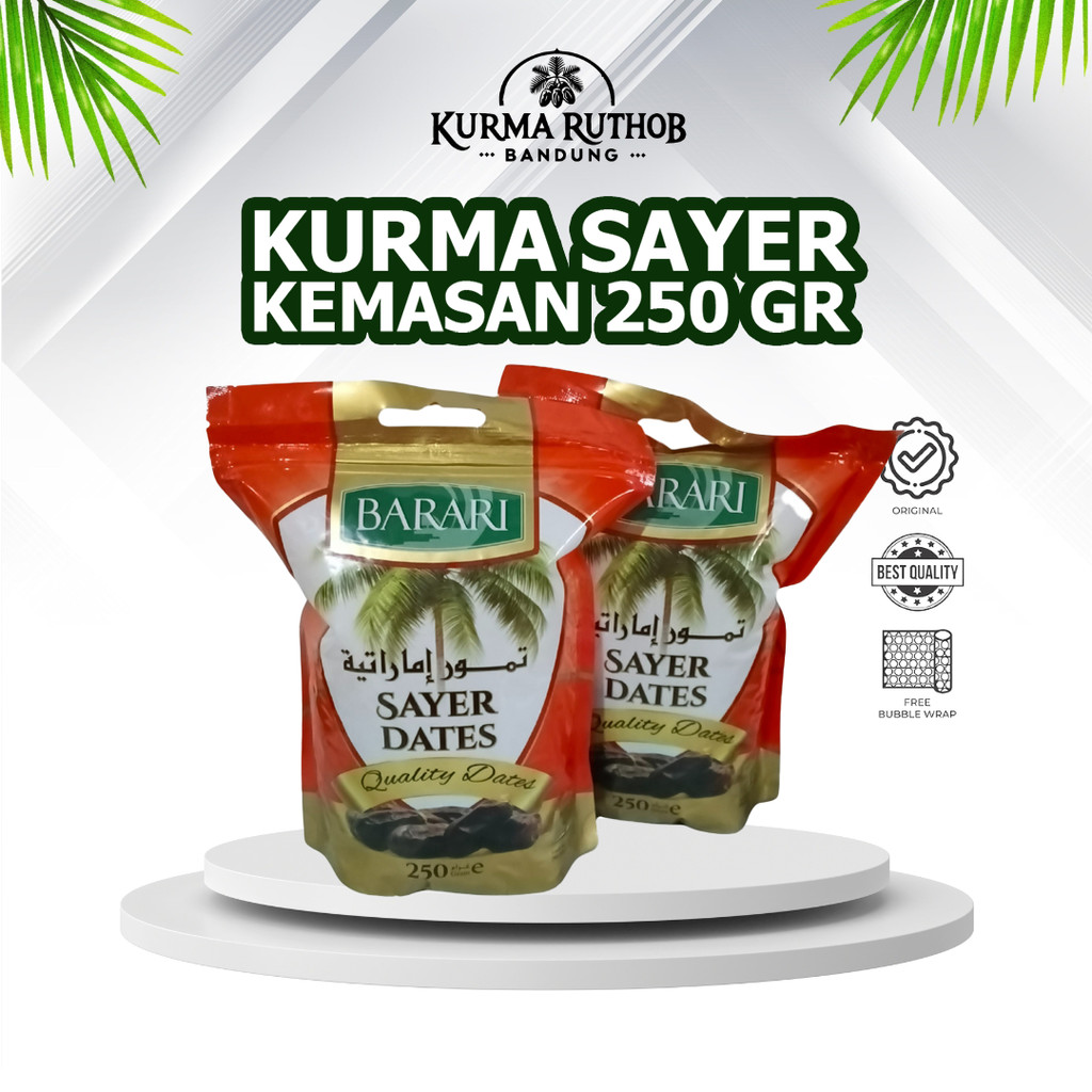 

KURMA BARARI PREMIUM KEMASAN 250GR POUCH