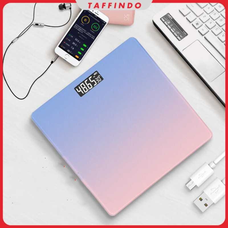 Taffware AR18 Timbangan Badan Digital Scale Rechargeable 180kg - Tas Perkakas Kerja