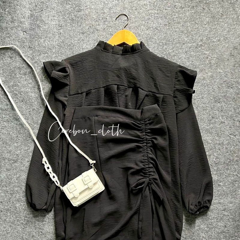 Cirebon Cloth - One Set Blouse & Rok Serut Crinkle / Set Wanita / One Set Cantik / One Set Rok / 1 S