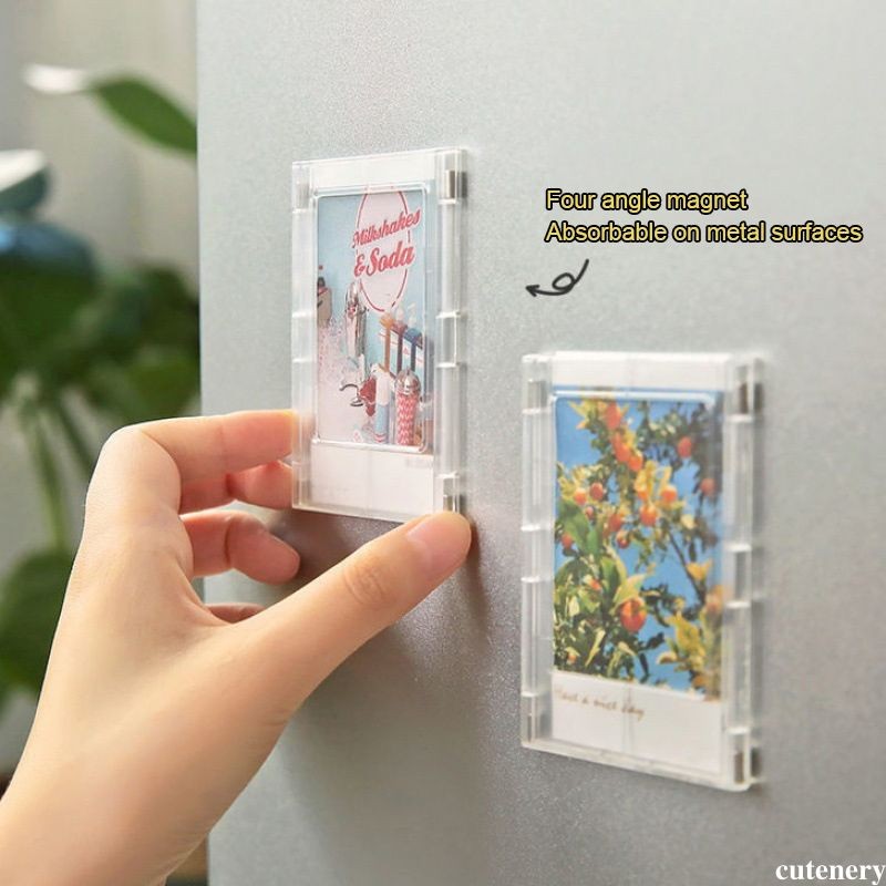 ⭐cutenery⭐Bingkai Foto Magnetik Polaroid 3 inci Bingkai Foto Lucu DIY Bingkai Foto Kombinasi Kreatif