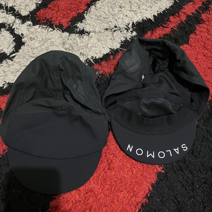 Topi Running Sepeda Salomon Air Logo Cap Golden trail series edition miyokaid