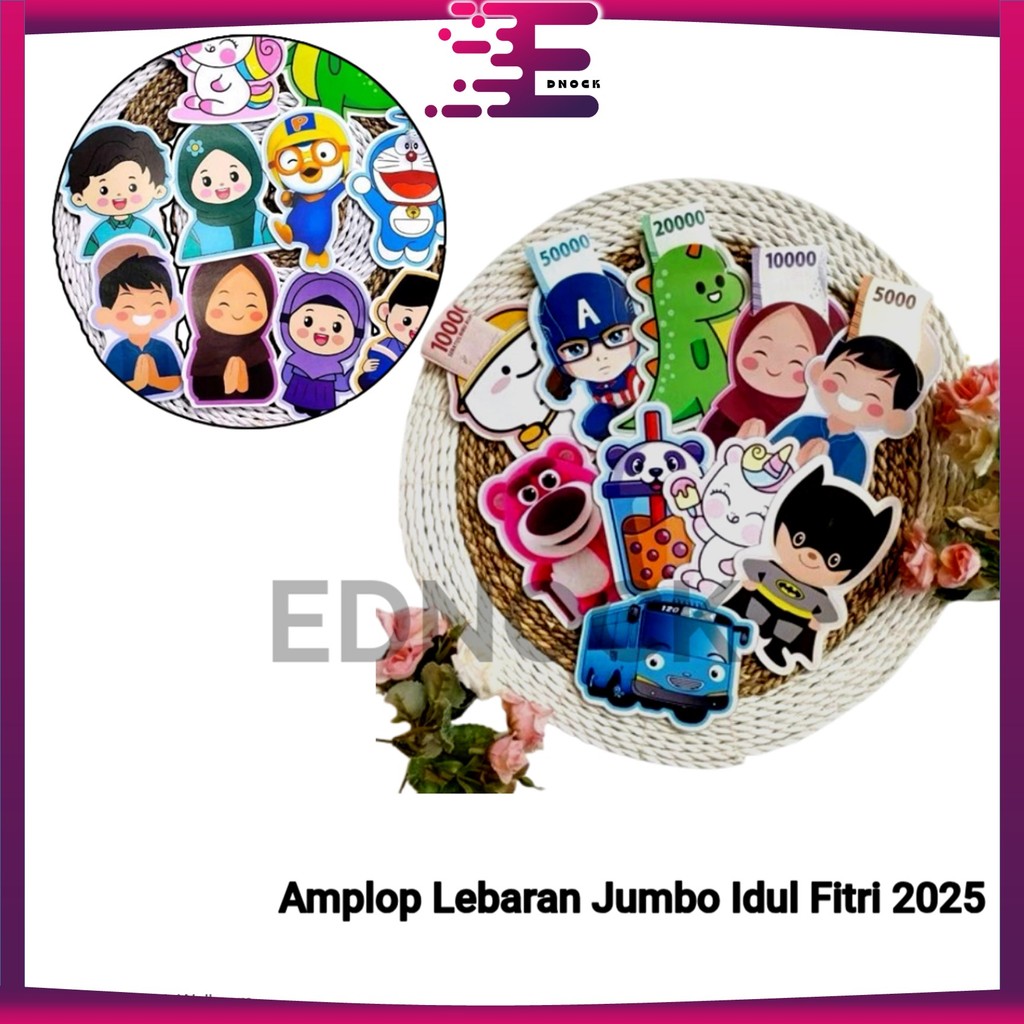 

Amplop Lebaran Premium Motif 3D 2025 isi 5