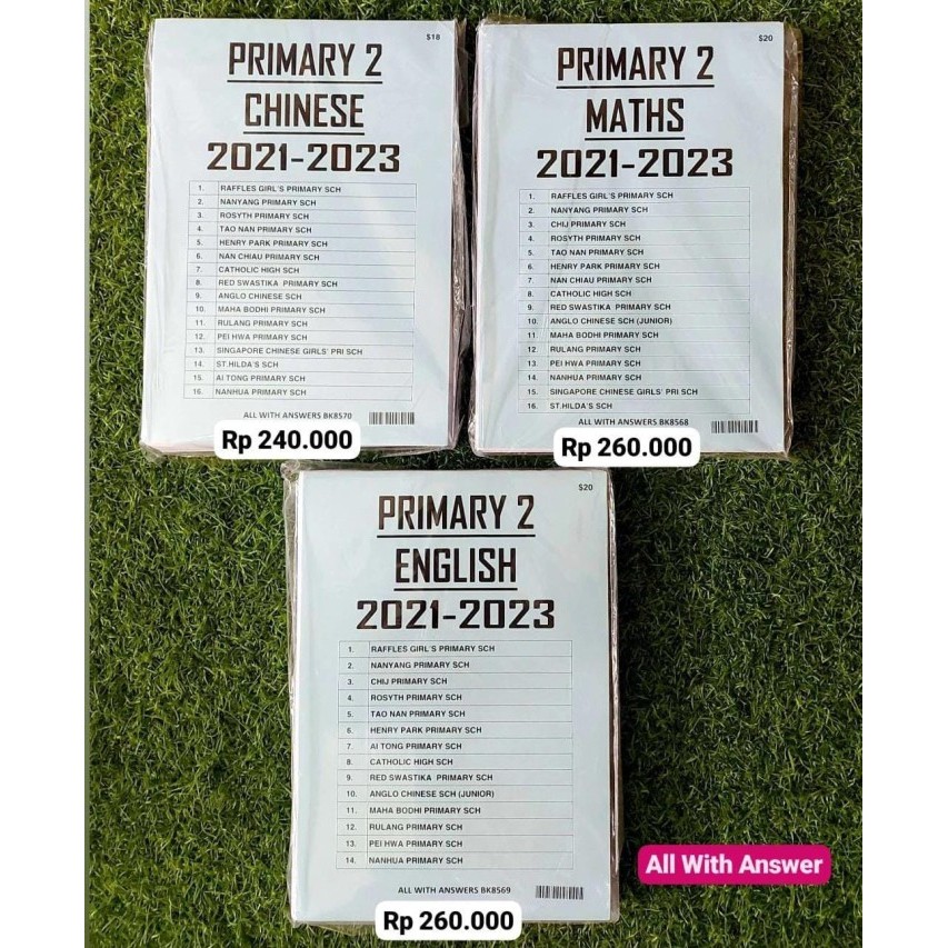 

Exam Papers 2021 - 2023 Primary 2 series - English