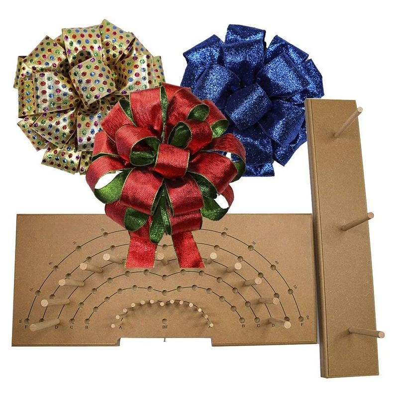 

Wooden Bow Maker Board Ribbon Garland Bow Making Tool Ribbon Crafts DIY Gift Packing Accessories For Christmas Birthday New Year