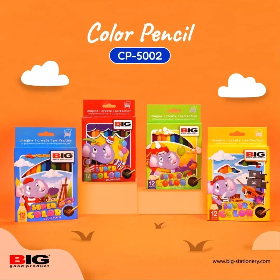 

PENSIL WARNA BIG 12 WARNA PENDEK CP-5002