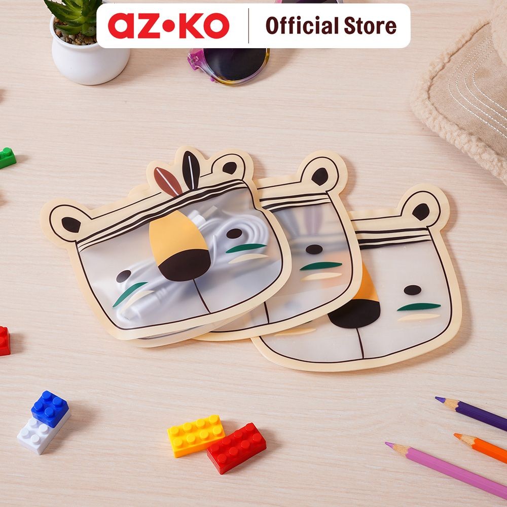 

AZKO Ataru 15X15 cm Set 3 Pcs Plastik Pembungkus Makanan Zipper Indian packaging pembungkus makanan kantong pengemas food packing