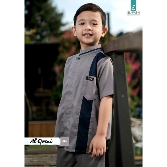 SCGRF4 Setelan baju muslim koko anak laki laki El-Fath AL QORNI