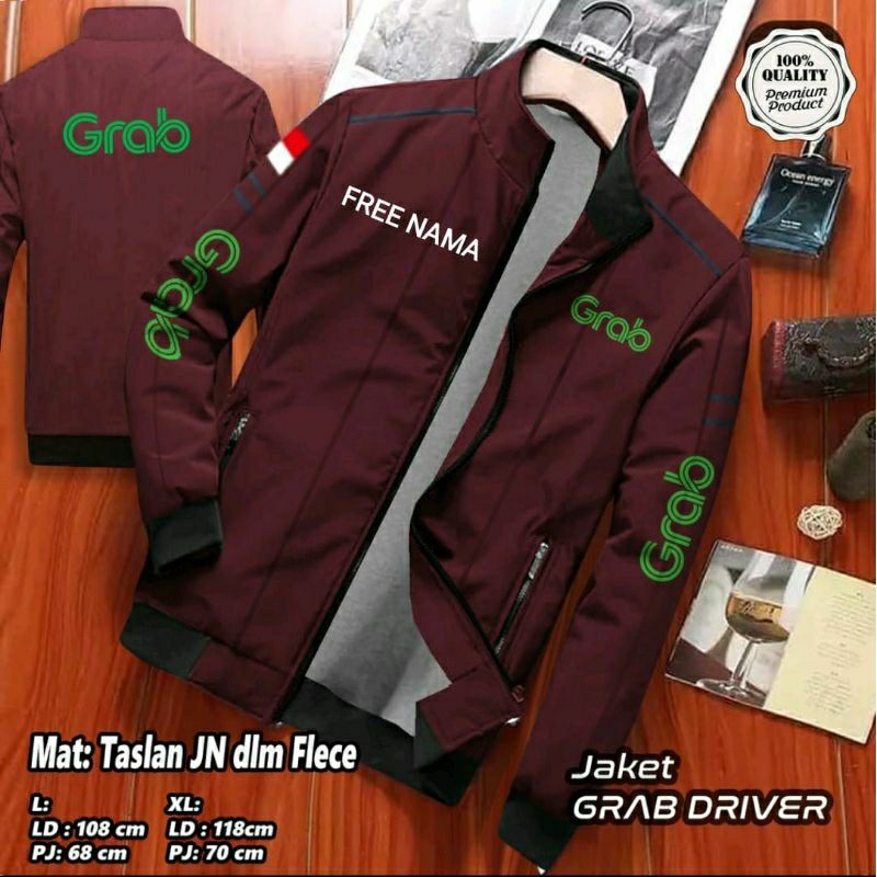 JAKET WINTER RUBBY GRAB / JAKET PRIORITAS / JAKET GRAB / JAKET SABLON FREE NAMA / JAKET GRABBIKE / J