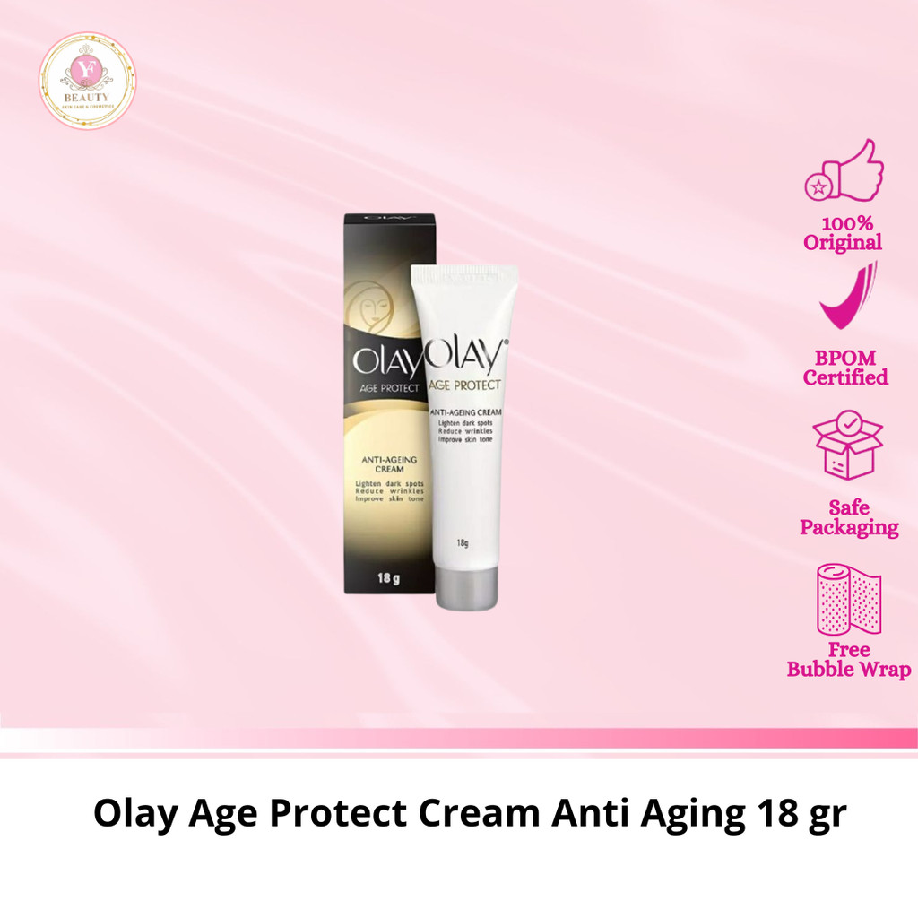 YF Beauty Olay Age Protect Cream Anti Aging 18 gr | Krim Pelembab