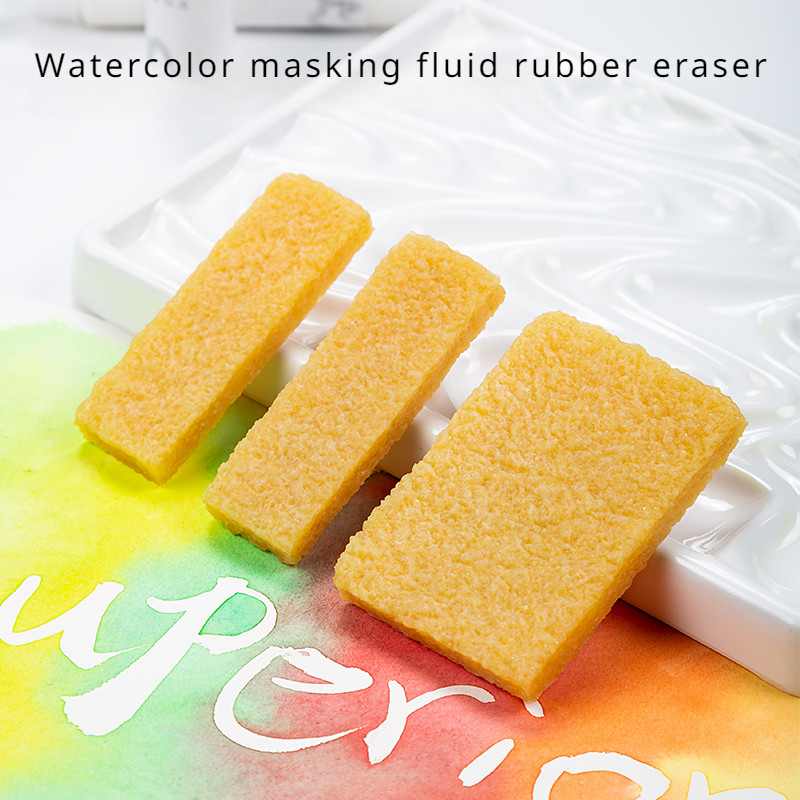 

Two Sizes Watercolor Masking Fluid Rubber Eraser Non-toxic Art Painting Tool Solid Watercolor Paints Auxiliary Tool Art Supplies