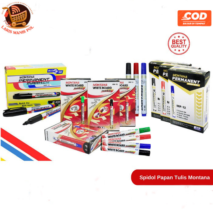 

LMP Spidol Whiteboard / Spidol Papan Tulis / Spidol Murah / Spidol Grosir Montana