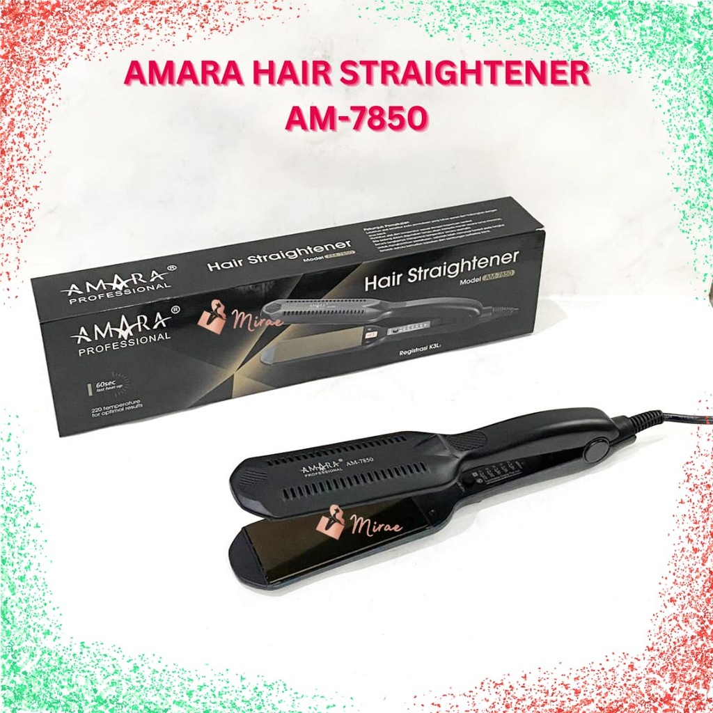 AMARA Catok Hair Straightener AM-7850 Plat Alumunium Original Amara 100% Catok Rambut Lurus