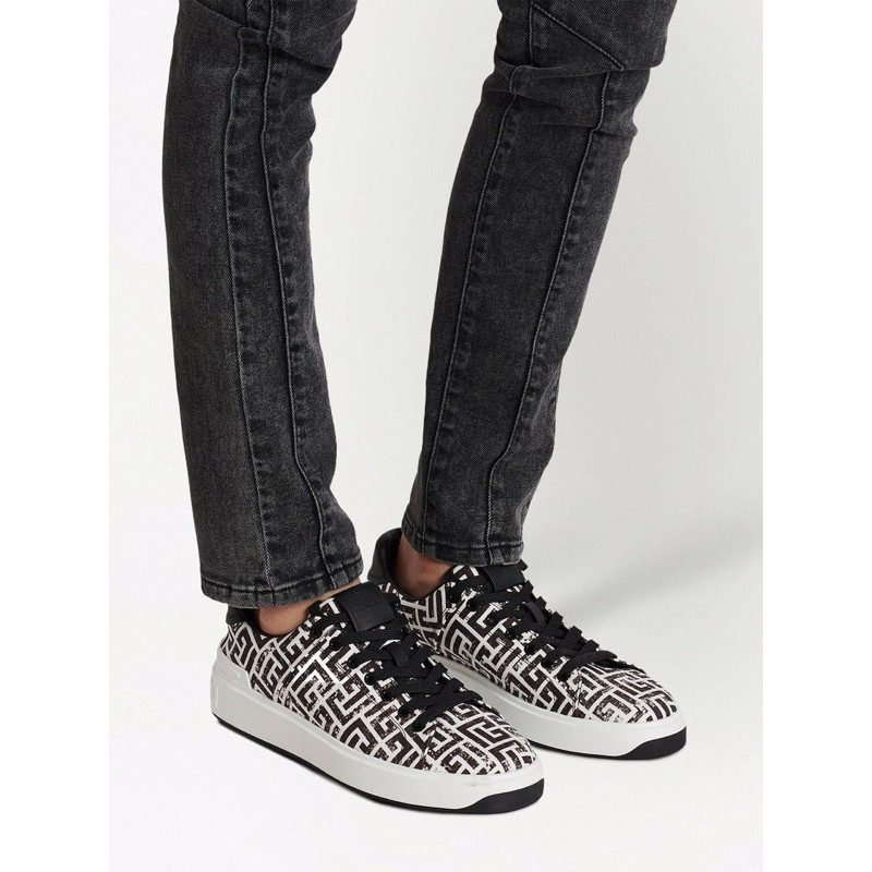[New] Sneakers Balmain B-Court Jacquard Monogram