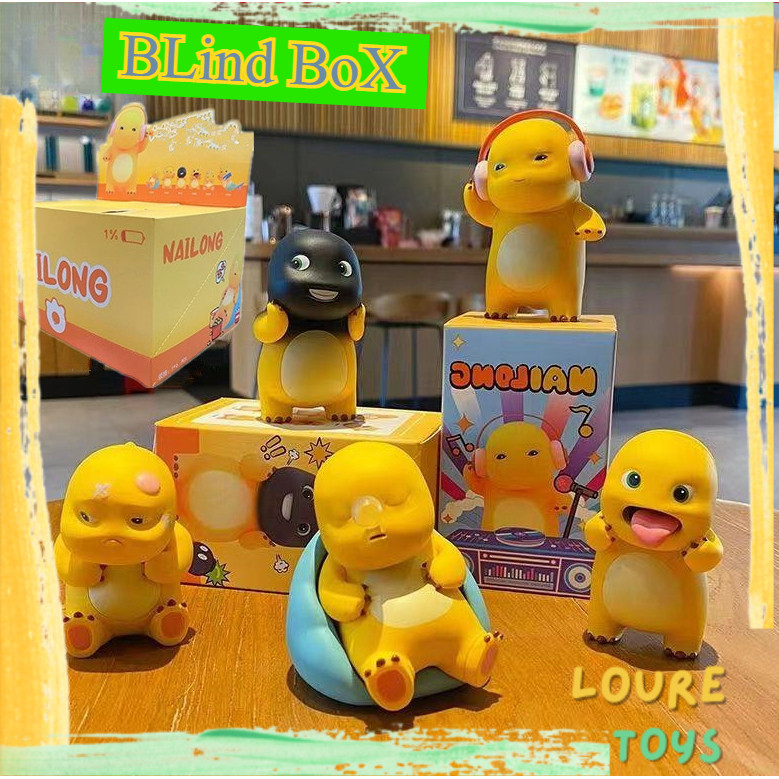 LOURE - Blind Box Nailong - Figure Nailong Dino Kuning Original Lucu - Dino Kuning