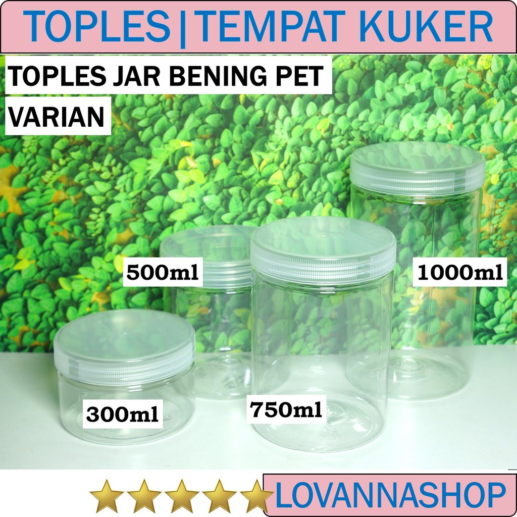 Toples Plastik Kue Kering 1000ml Jar Silinder Toples Tabung Fox Bening Tranparan Cookies Dissert Box